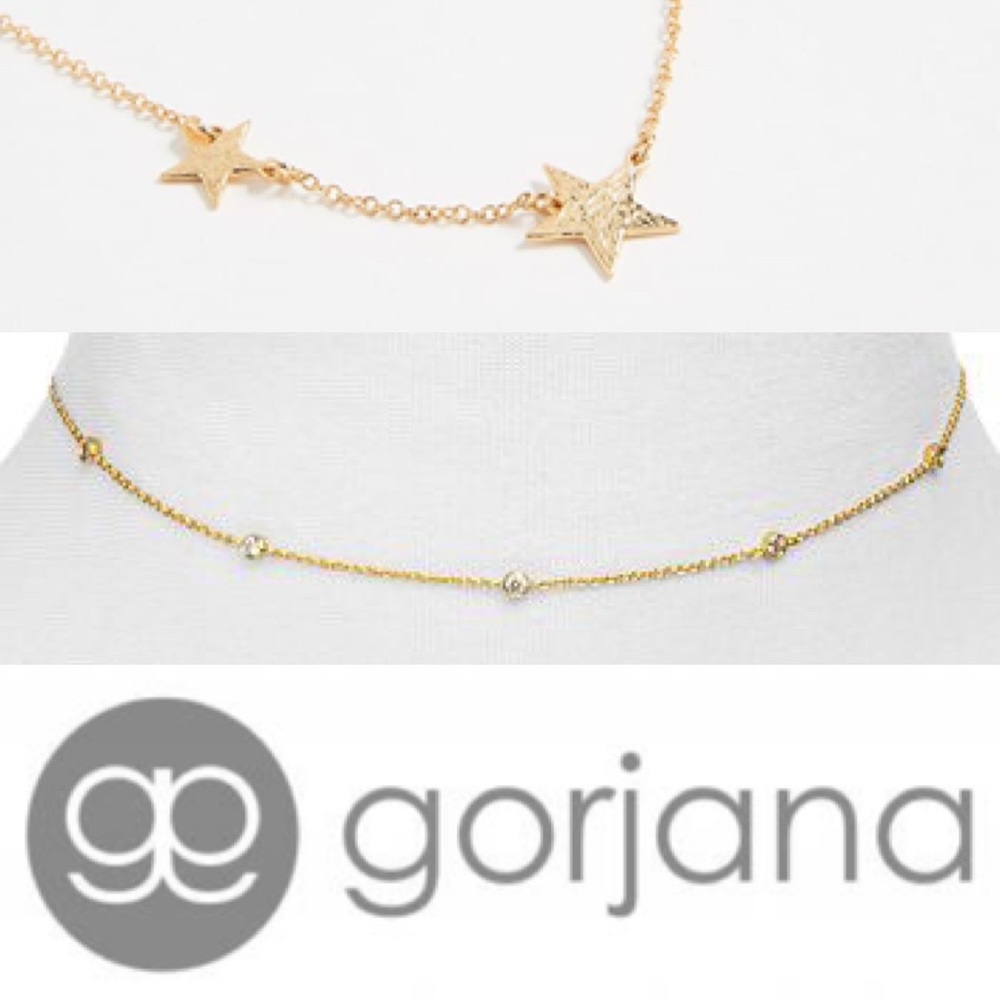 Gorjana Superstar Necklace and Shimmer Choker (2)